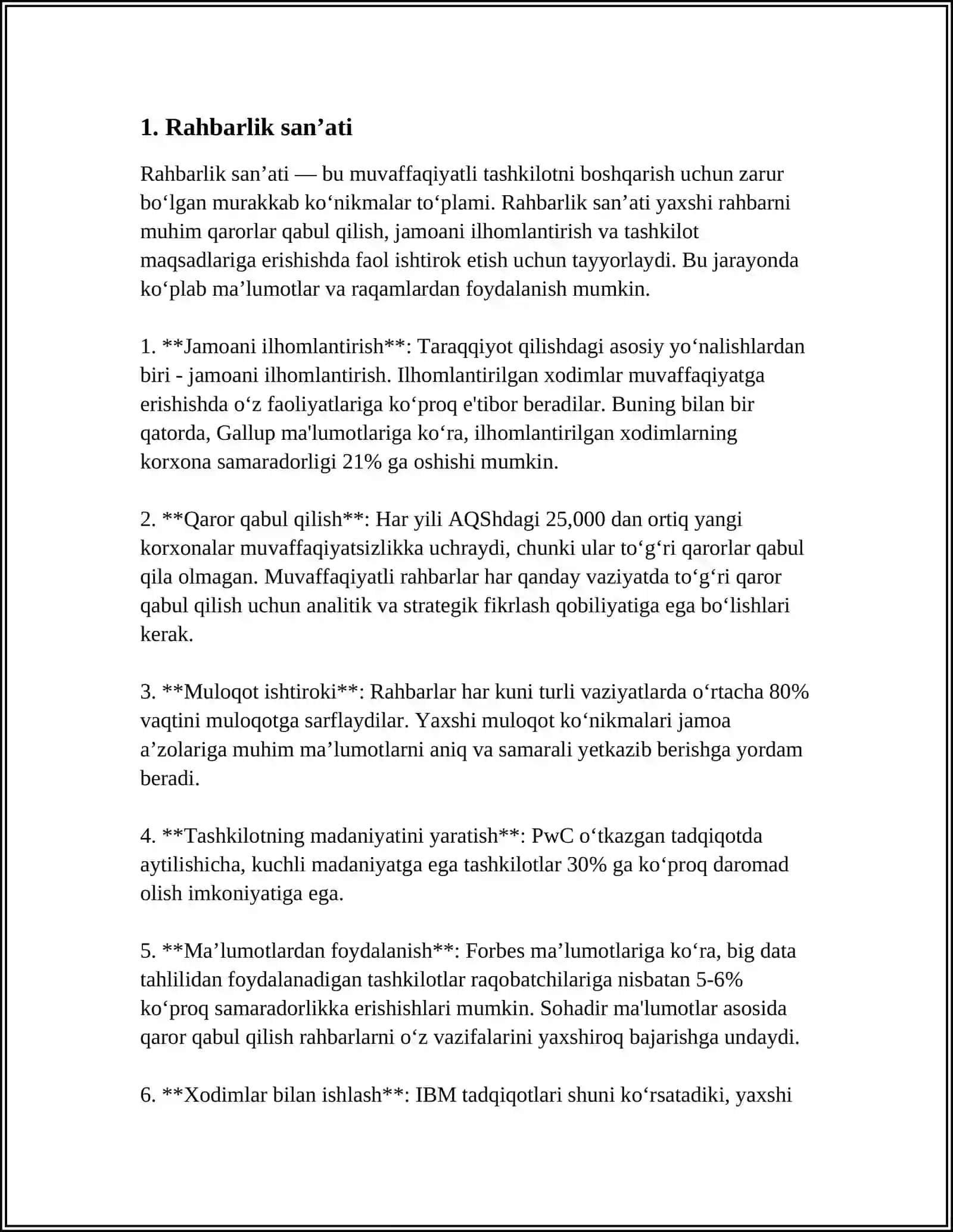 RAHBARNING HODIMLARGA MUNOSABATI 3