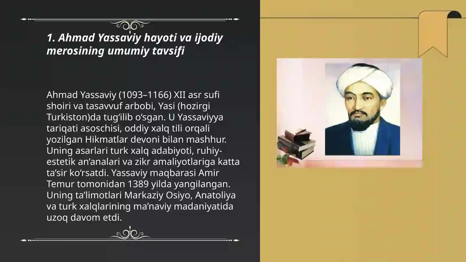 Ahmad Yassaviy ijodiy merosi 3