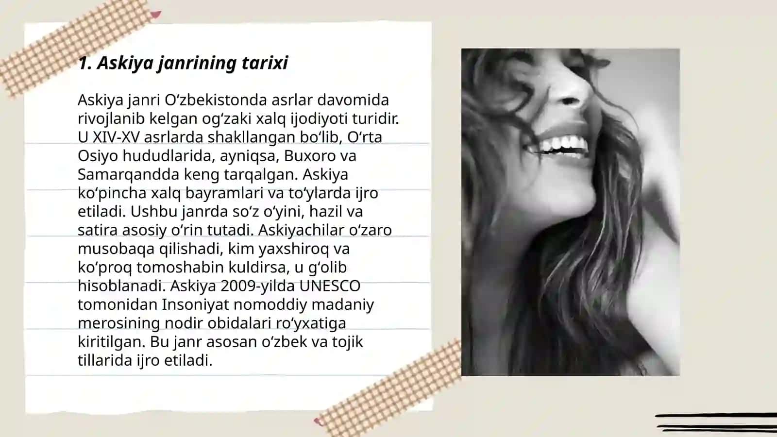 Latifa lof askiya janrlari haqida 3