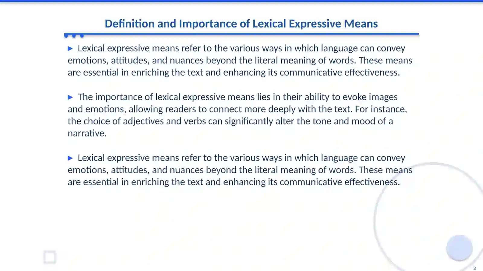 Lexical expressive means and stylistic devices 3
