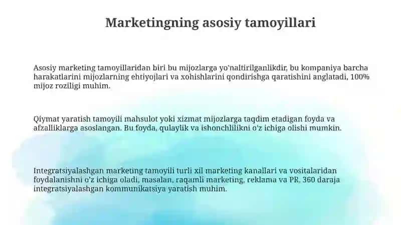 Marketing tamoyillari 3