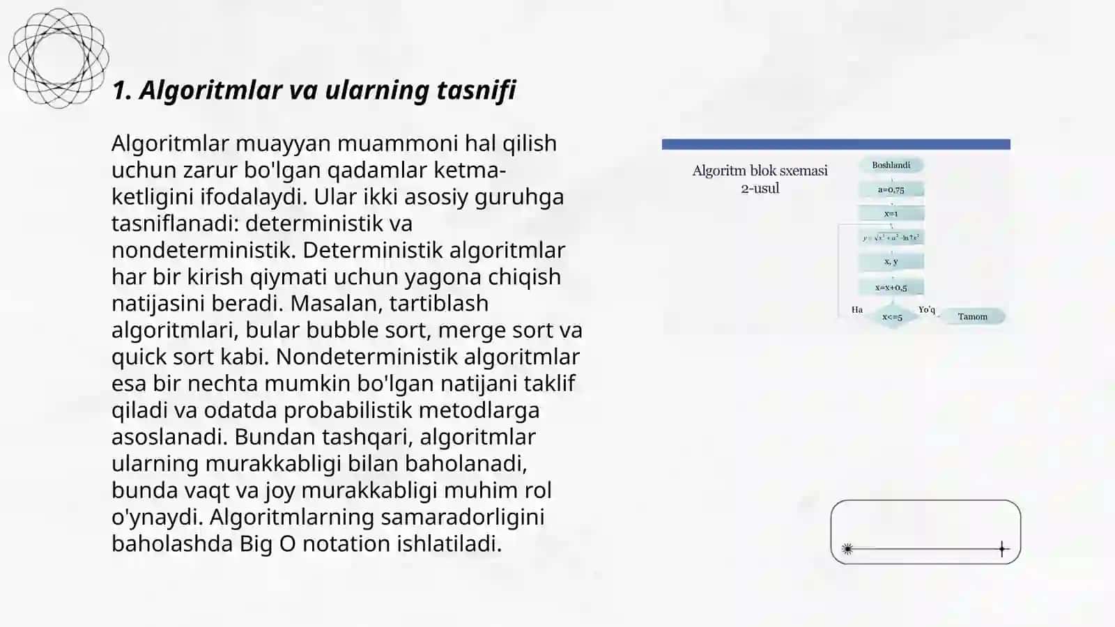 Algoritmlar va ularning tasnifi 3