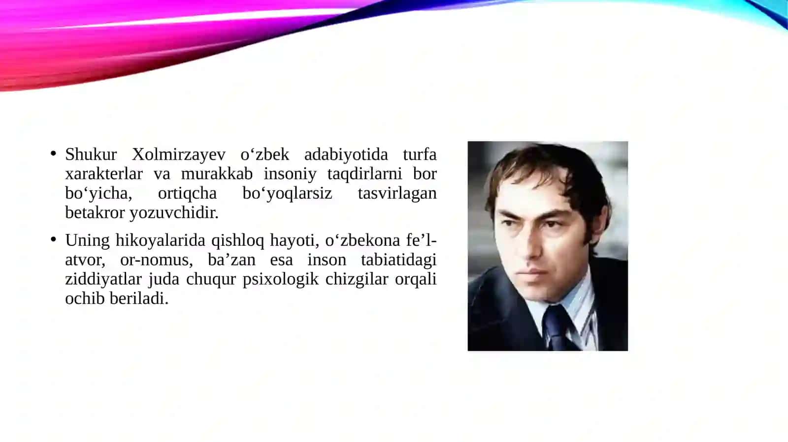 Sh.Xolmirzaev hikoyalari 3