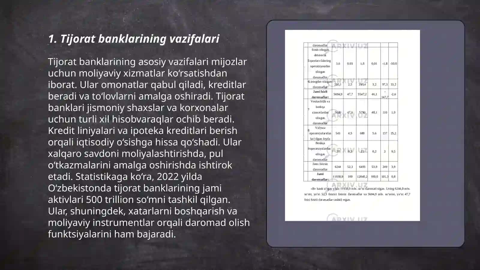 Tijorat banklari operatsiyalari 3