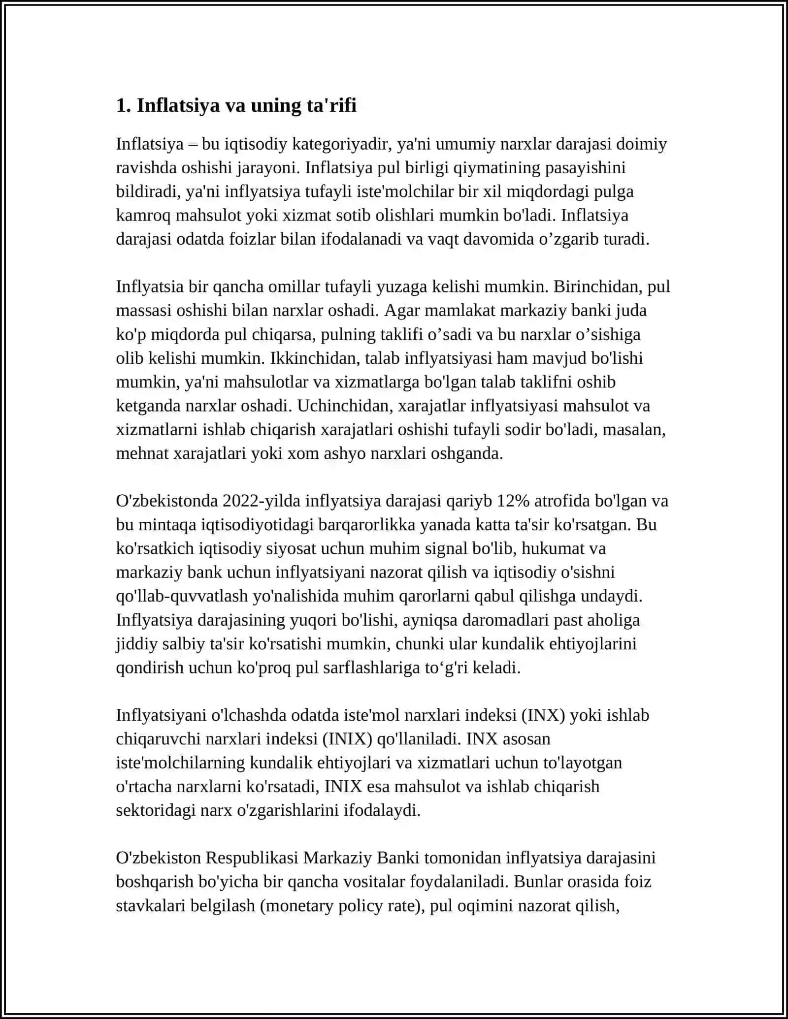 MOLIYAVIY HISOB-KITOBLARDA INFLYATSIYANI HISOBGA OLISH 3
