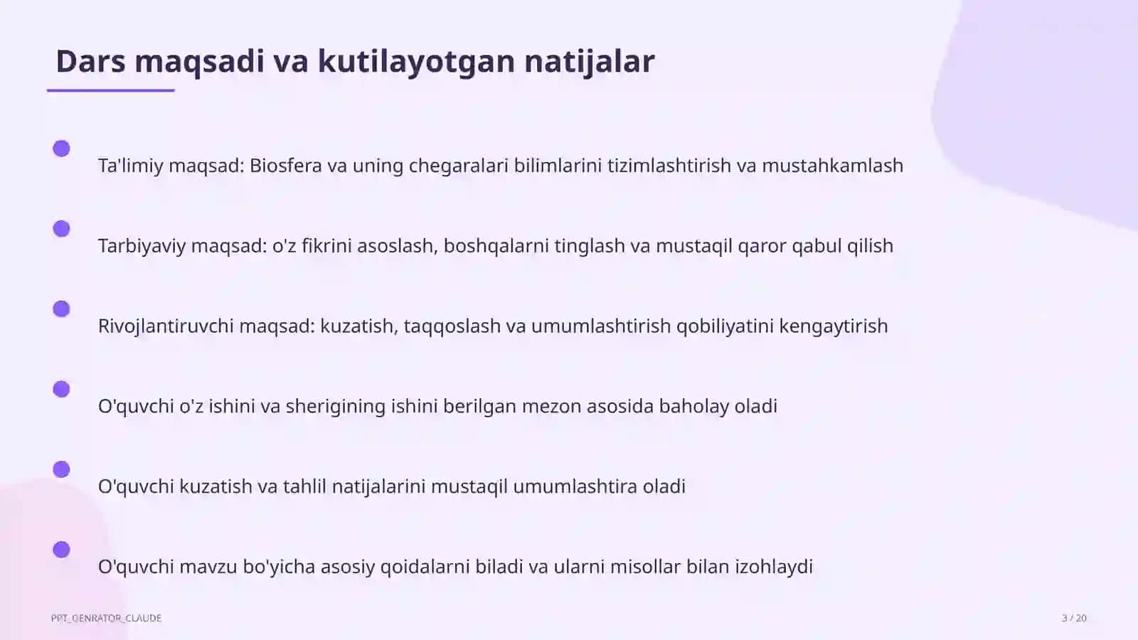 Biosfera va uning chegaralari (10-sinf) 3