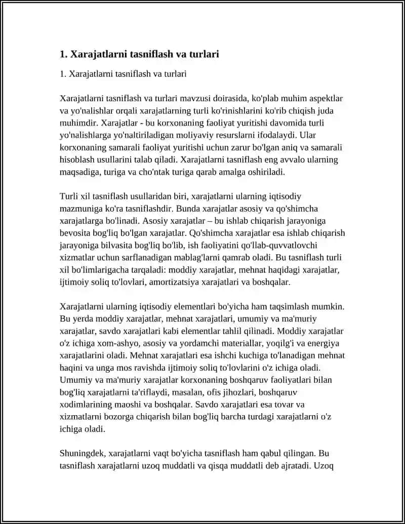 XARAJATLARNI HISOBLASH USULLARI 3