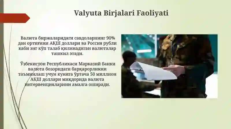 Valyuta Birjalari Faoliyati 3