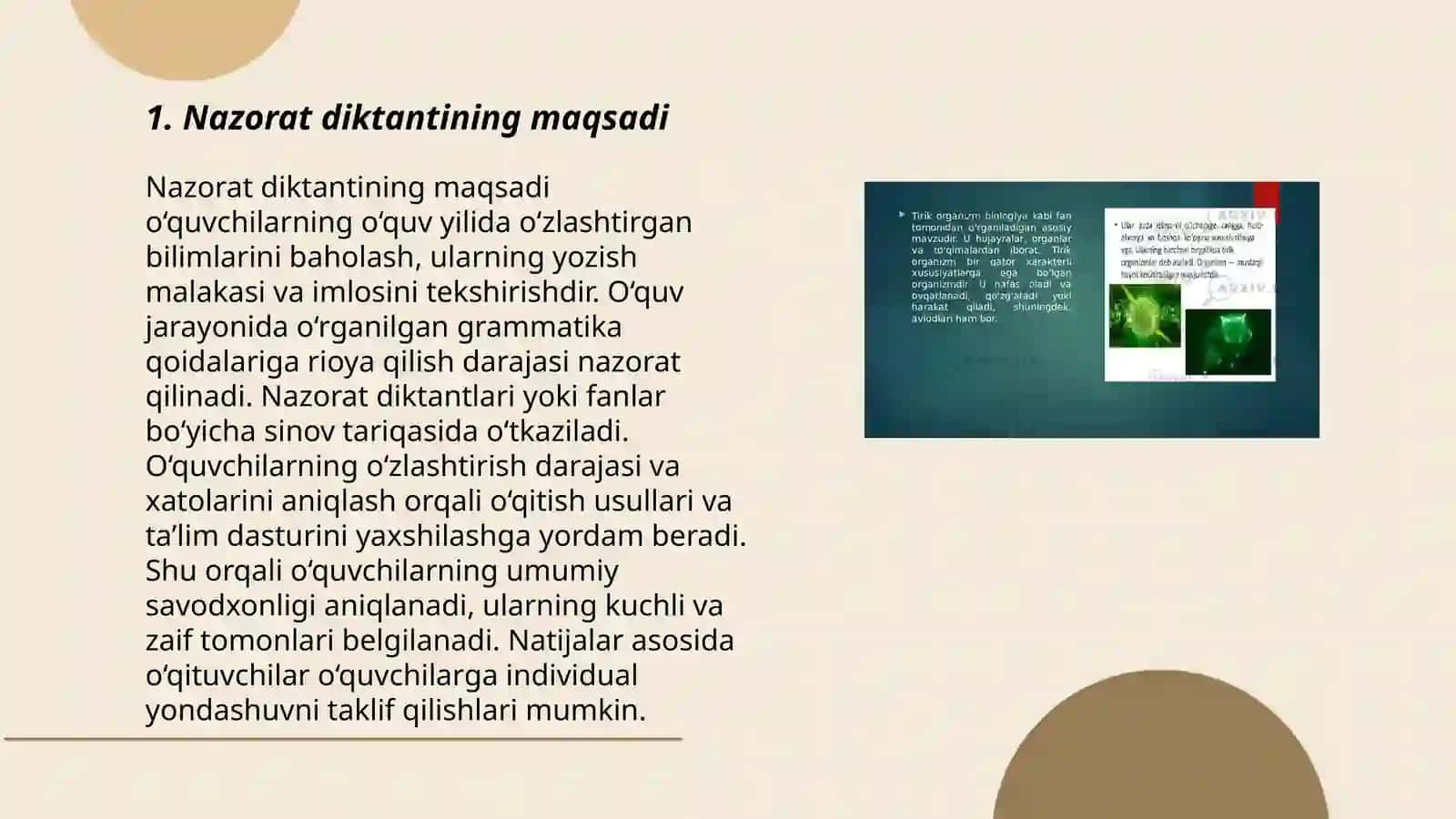 Nazorat diktantlarini tahlil qilish metodikasi 3