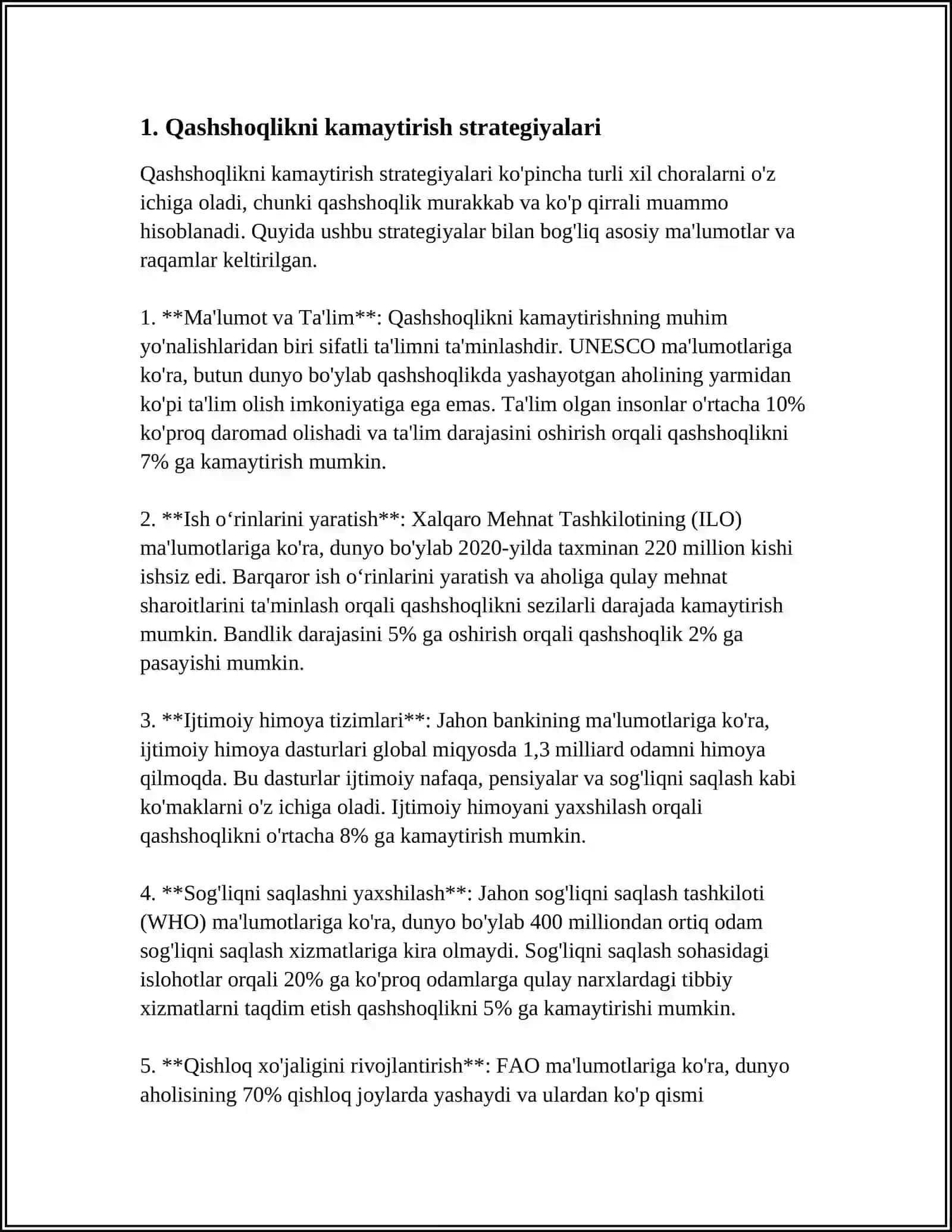 Qashshoqlik va Iqtisodiy Tengsizlik 3