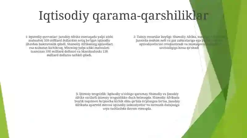 Shimoliy Va Janubiy Afrika Davlatlari 3