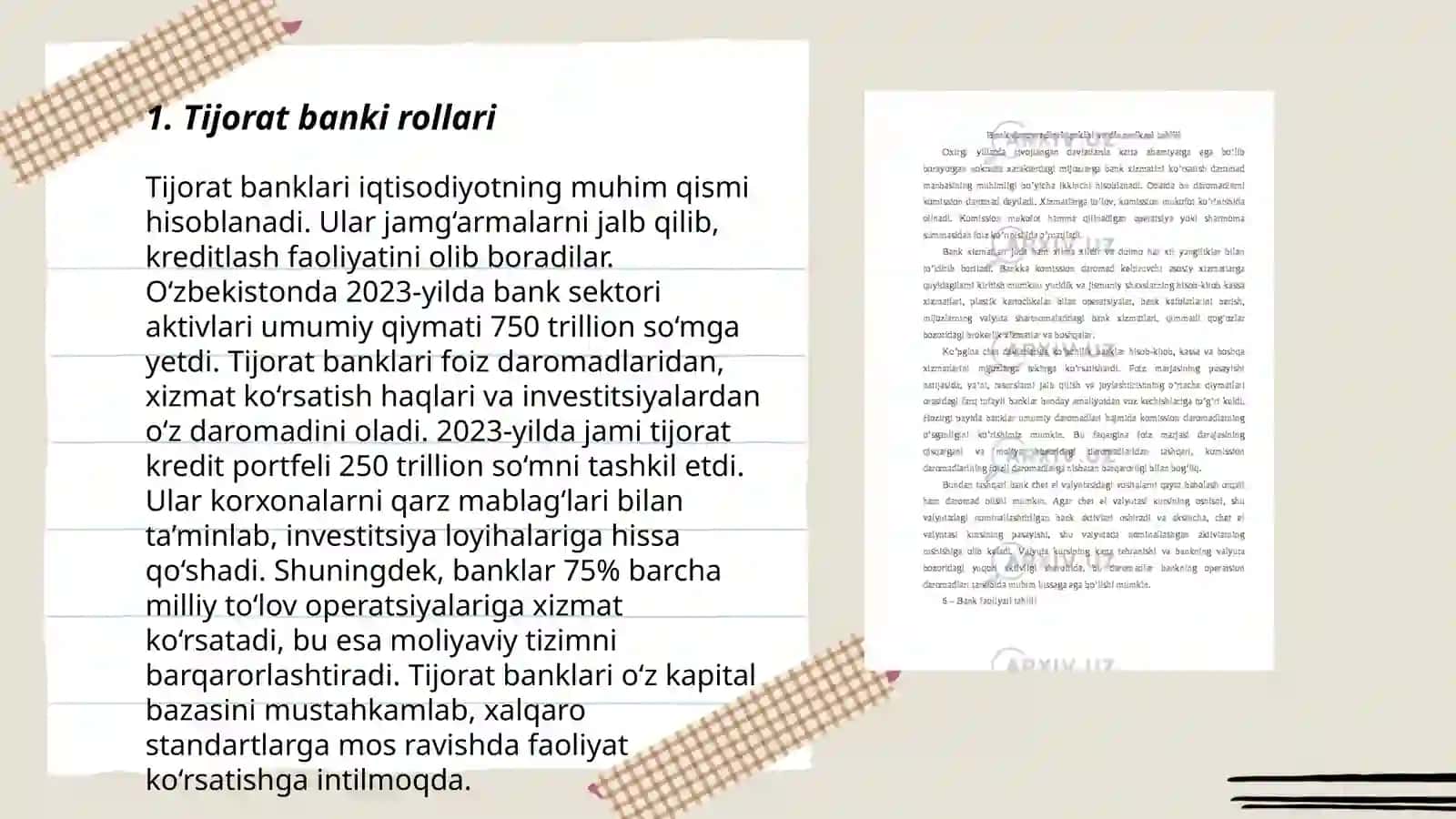 Tijorat banki operatsiyalari 3