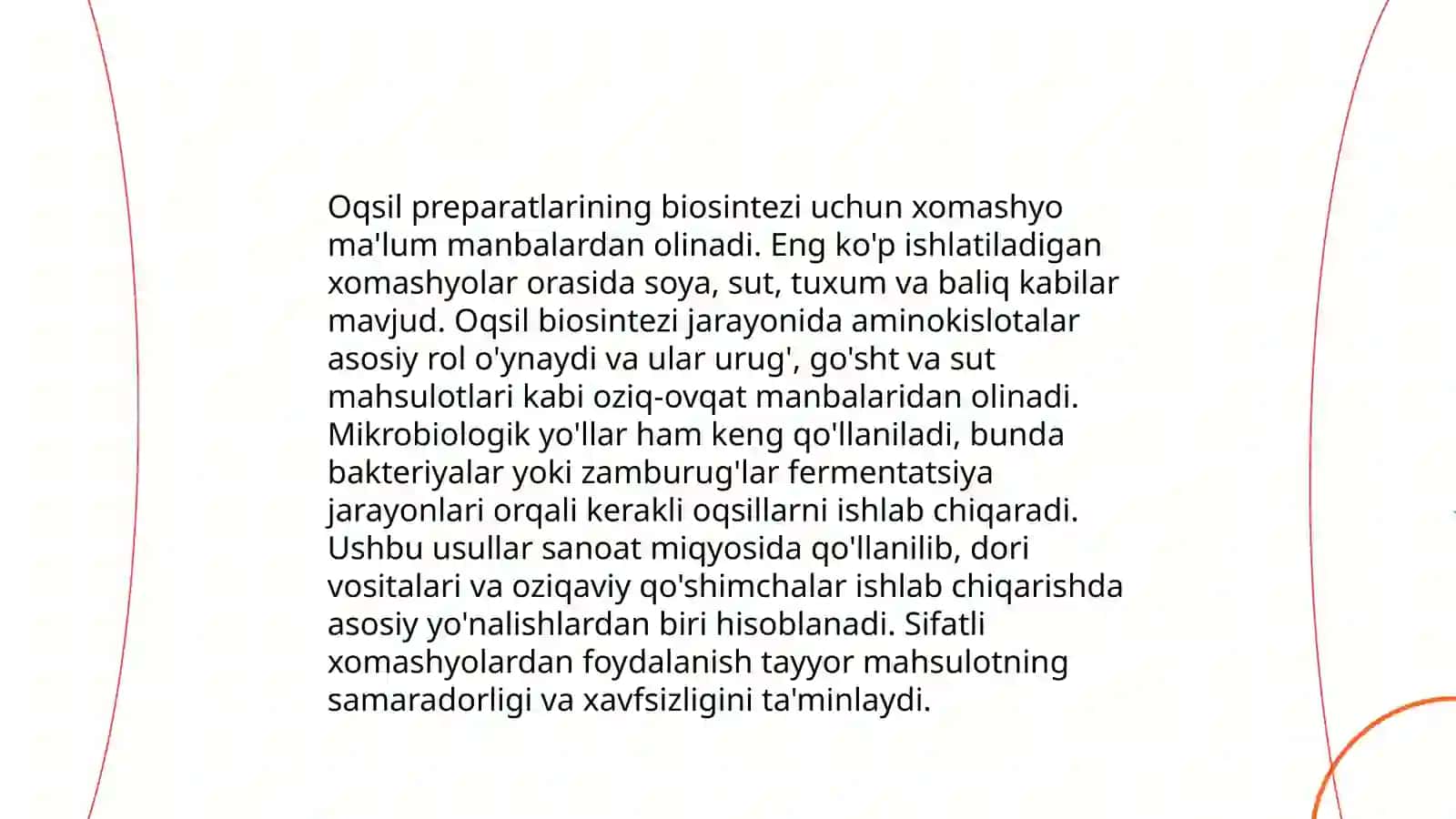 Oqsilli pereparatlar biosintezi 3