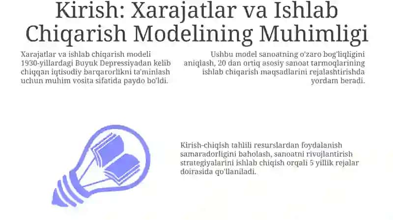 Xarajatlar va Ishlab Chiqarish Modeli 3