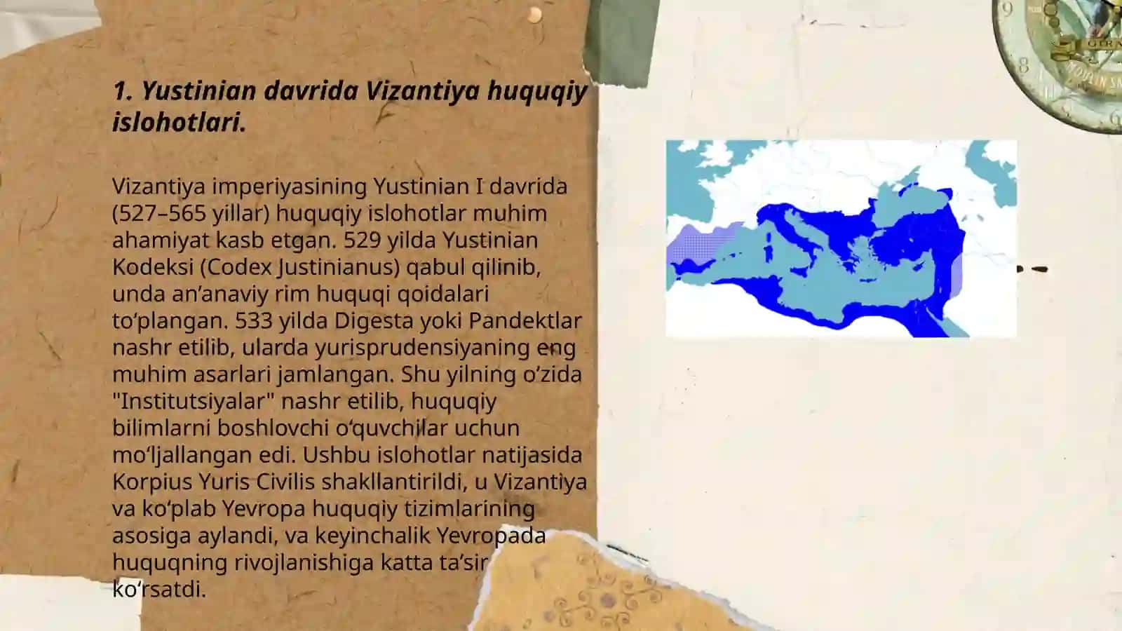Yustinian davrida Vizantiya huquqiy islohotlari 3