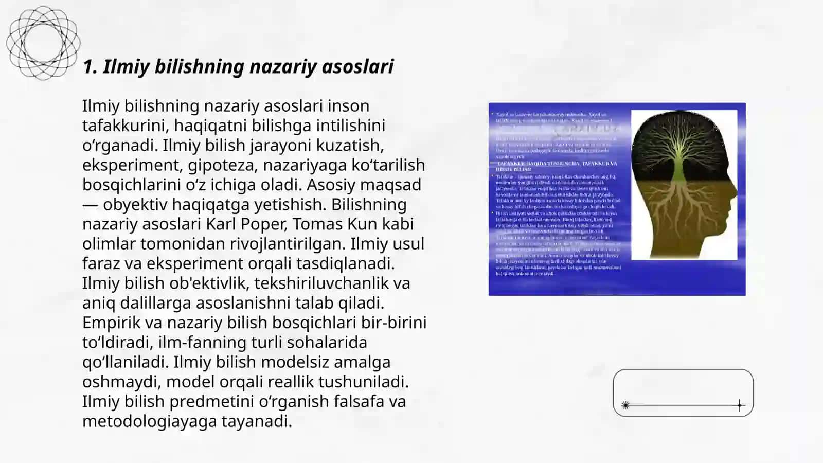 Ilmiy bilishning nazariy asoslari 3