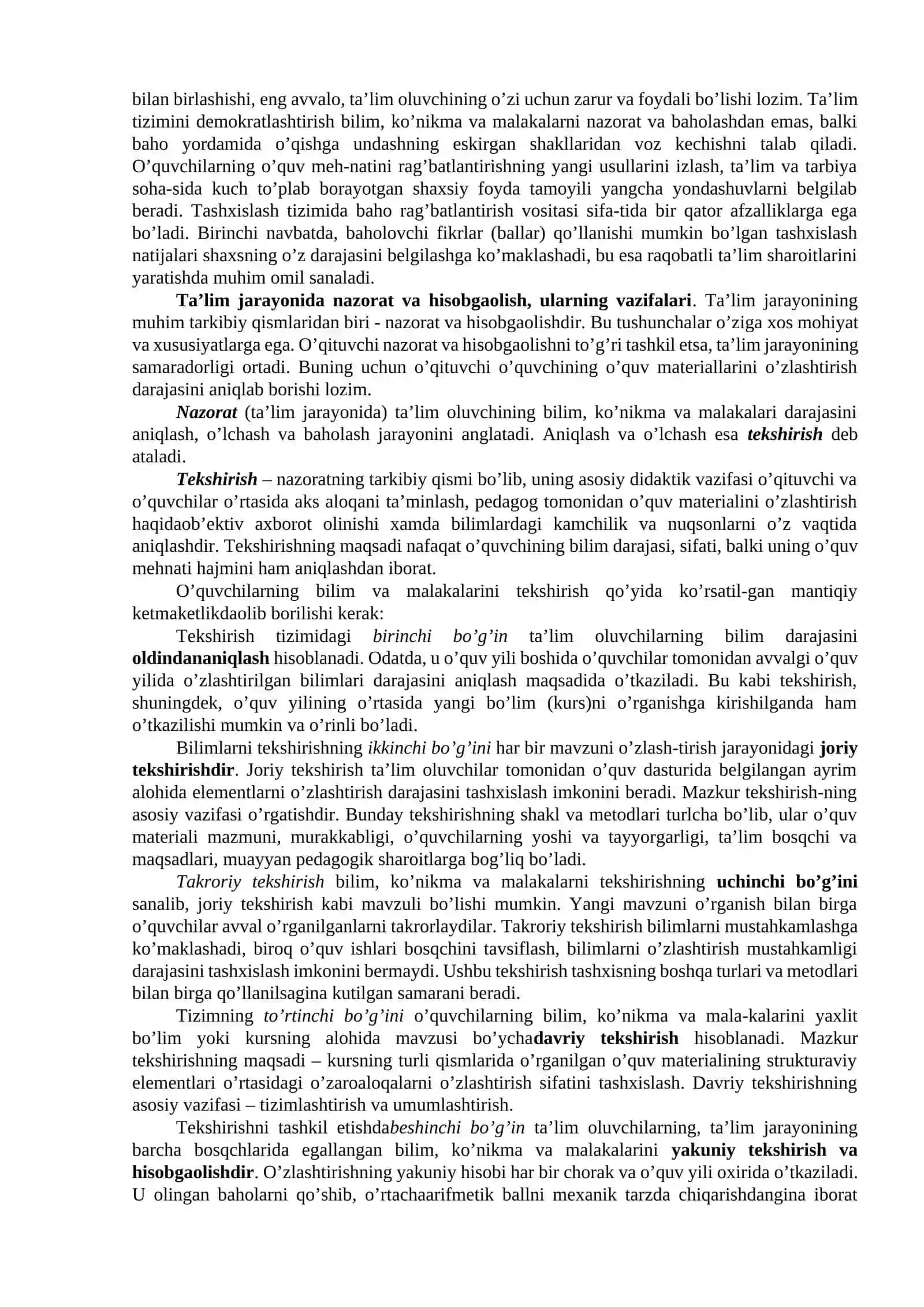 Ta'lim olganlikni tashxis etish 3