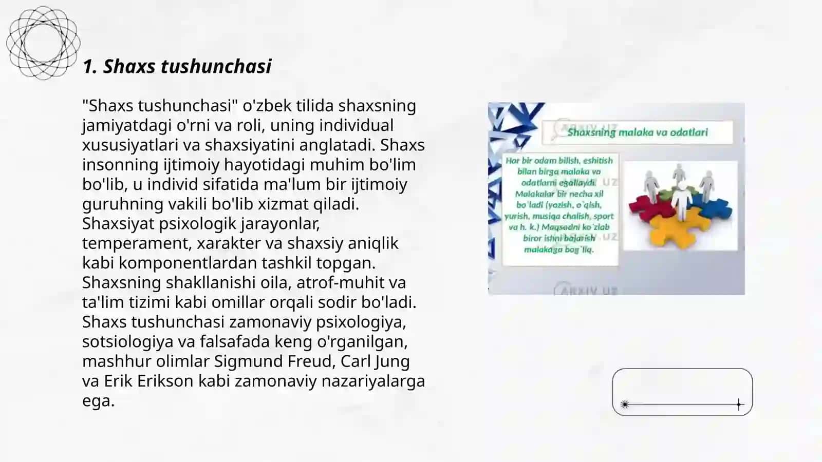 Chet el psixalogiyasida shaxsiy nazariyasi 3