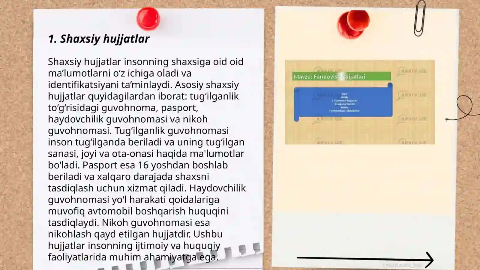 Farmoyish hujjatlar 3