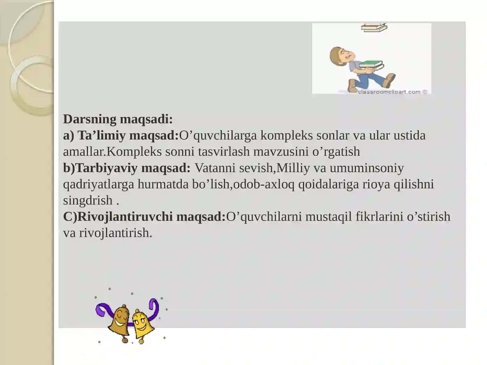 Kompleks sonlar va ular ustida amallar 3