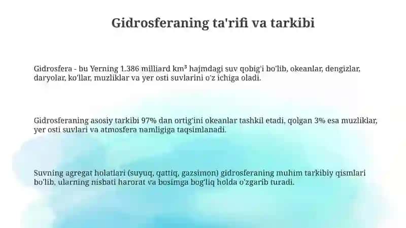 Gidrosfera 3