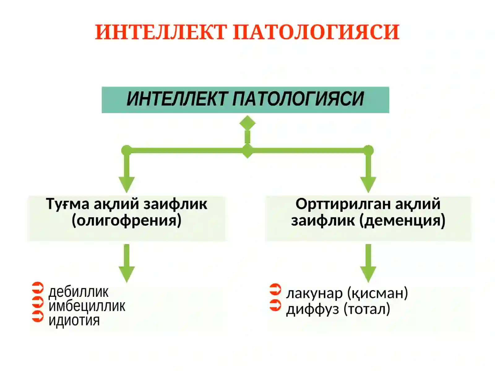 Интеллект Патологияси 3