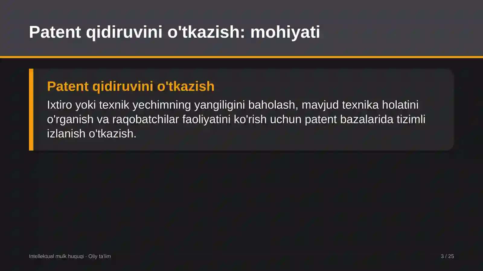 brending agentliklarida patent qidiruvini o'tkazish 9995 3