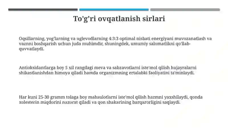 Sogʻlom turmush tarziga zamonaviy yondashuvlar 3