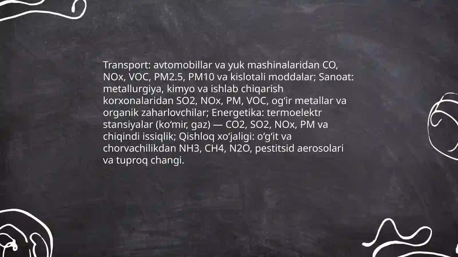 Atmosfera havosining ifloslanishi va zararlanishi 3