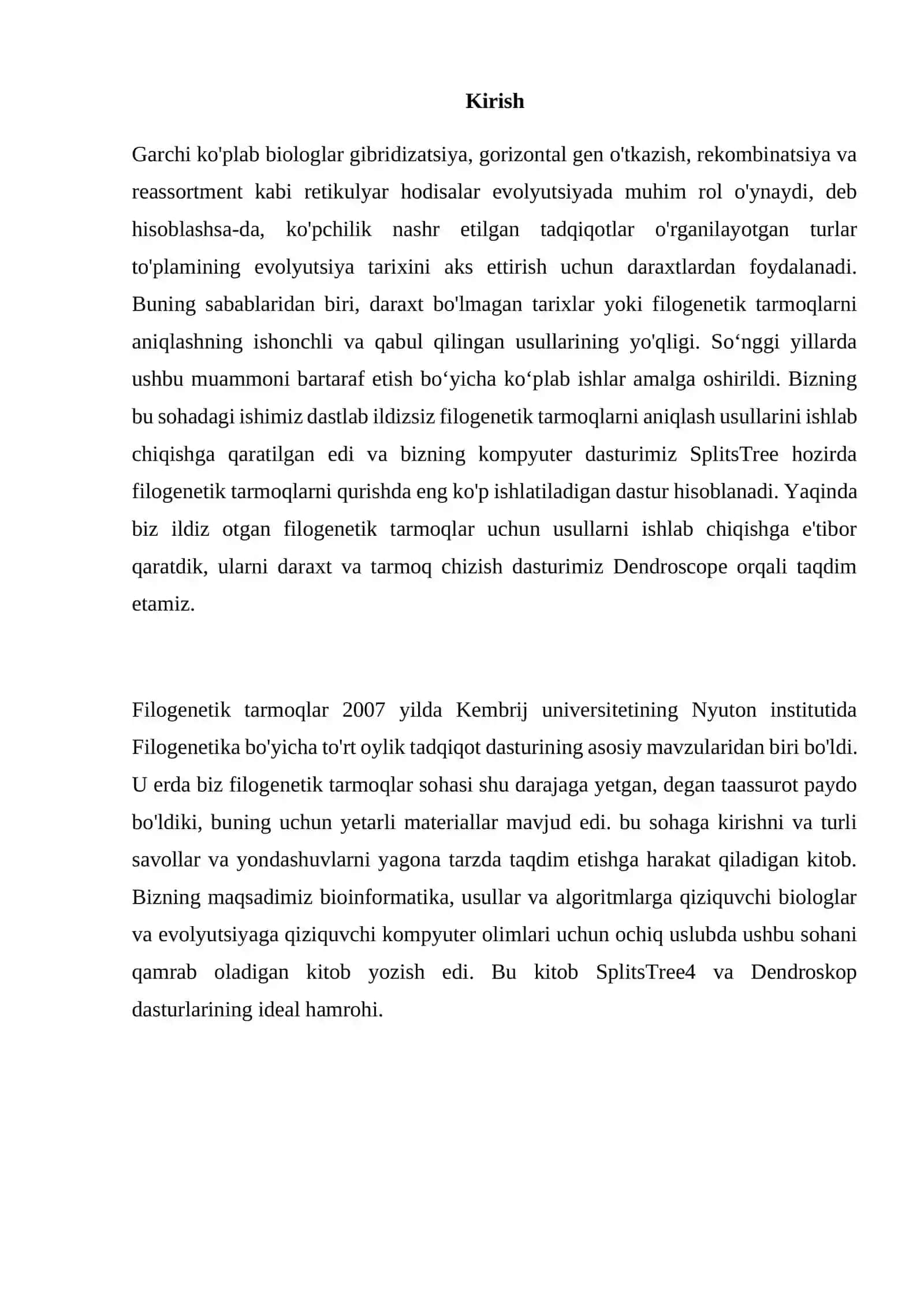 FILOGENETIK DARAXTLAR. KLASTERLASH METODLARI 3