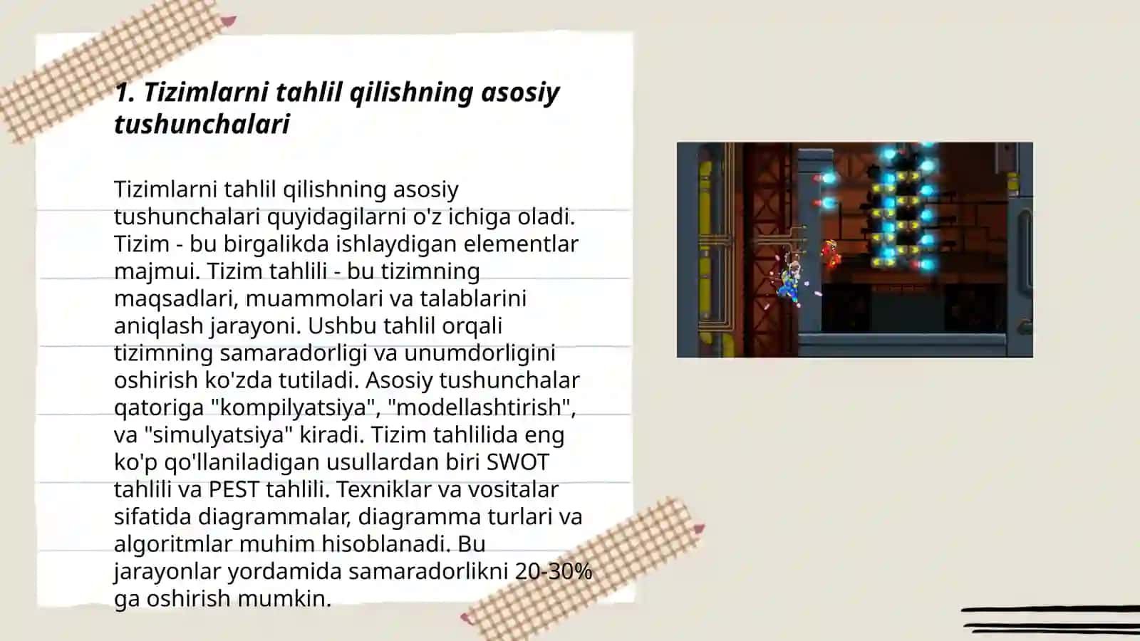 Tizimlarni tahlil qilish va modelini qurish fanining mazmuni 3