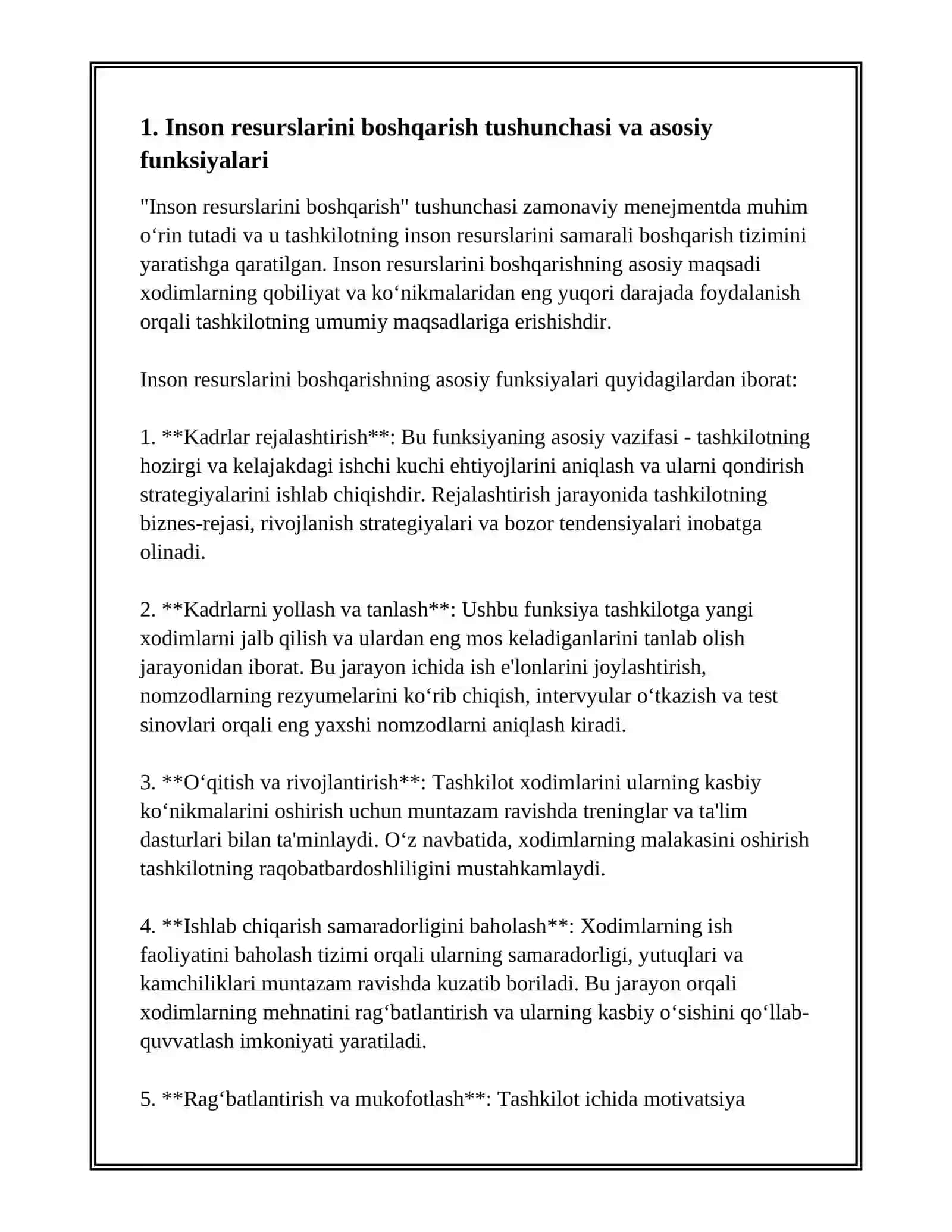 INSON RESURSLARINI BOSHQARISH ASOSLARI 3