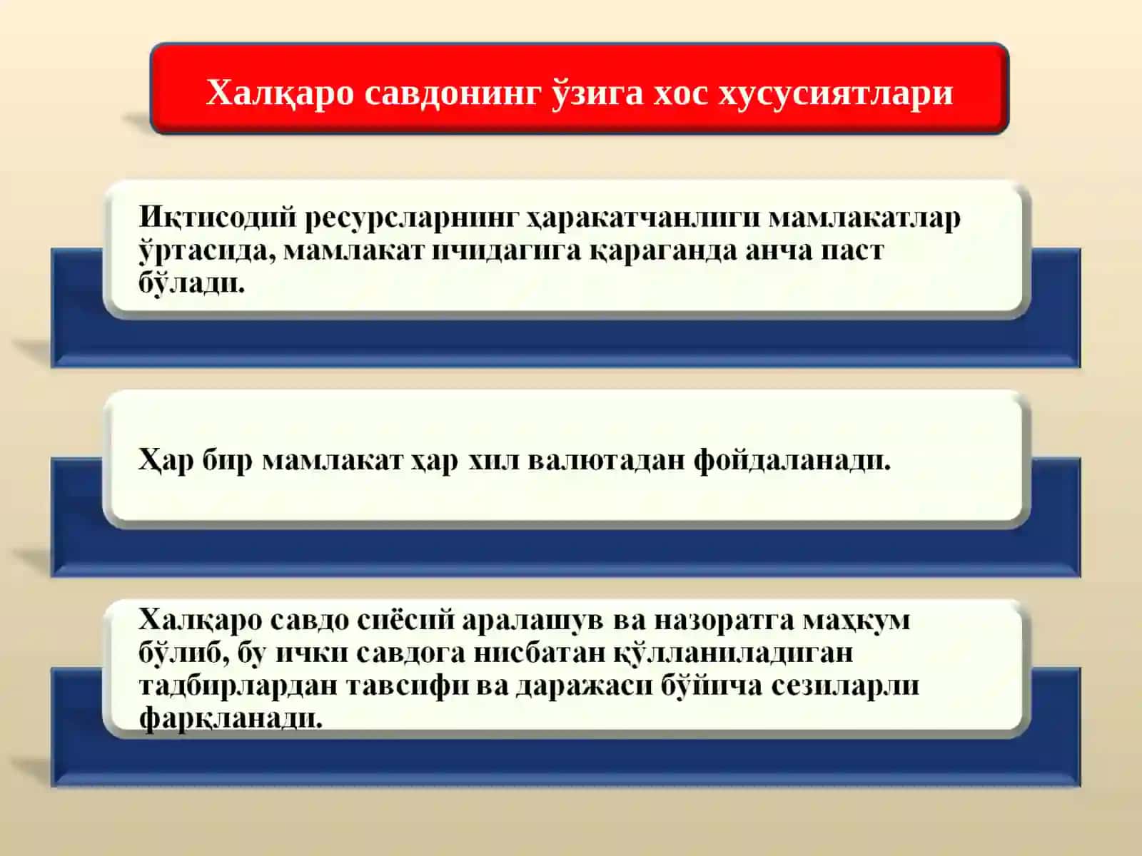 Халқаро савдо 3