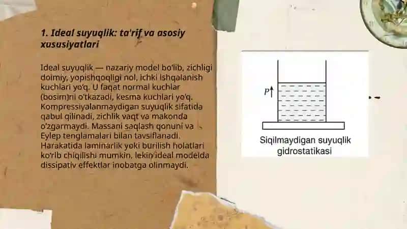 Ideal va yopishqoq suyuqlik 3