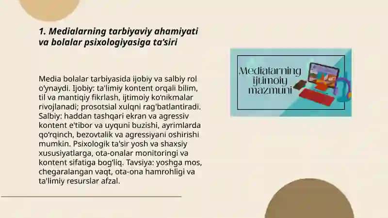 Medialarning tarbiyaviy ahamiyati 3