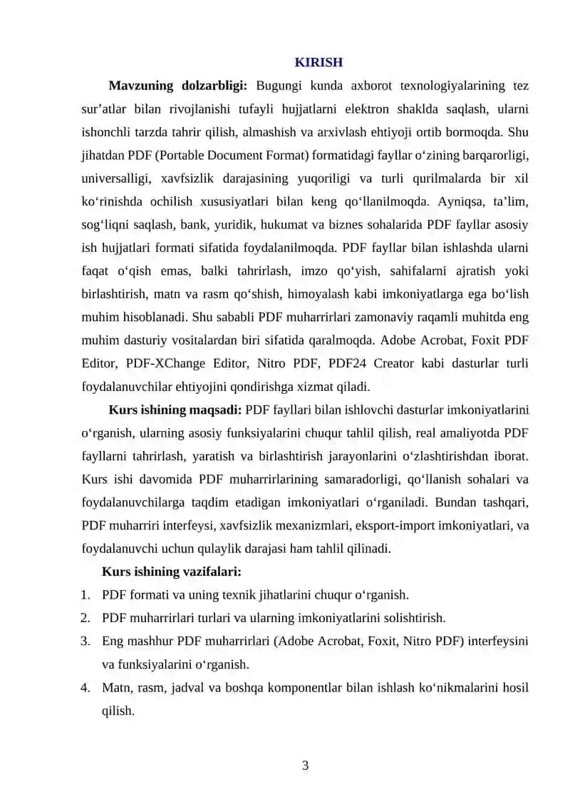 PDF MUHARRIRI: PDF FAYLLARI BILAN ISHLASH 3