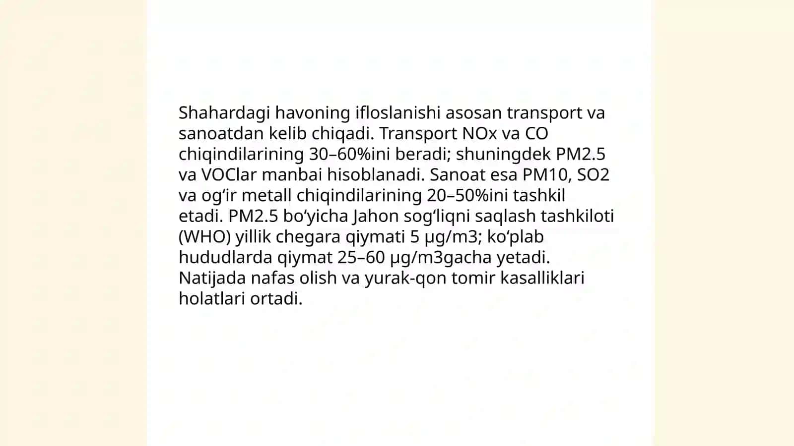 Mening yashash hududimdagi ekologik muammolar 3