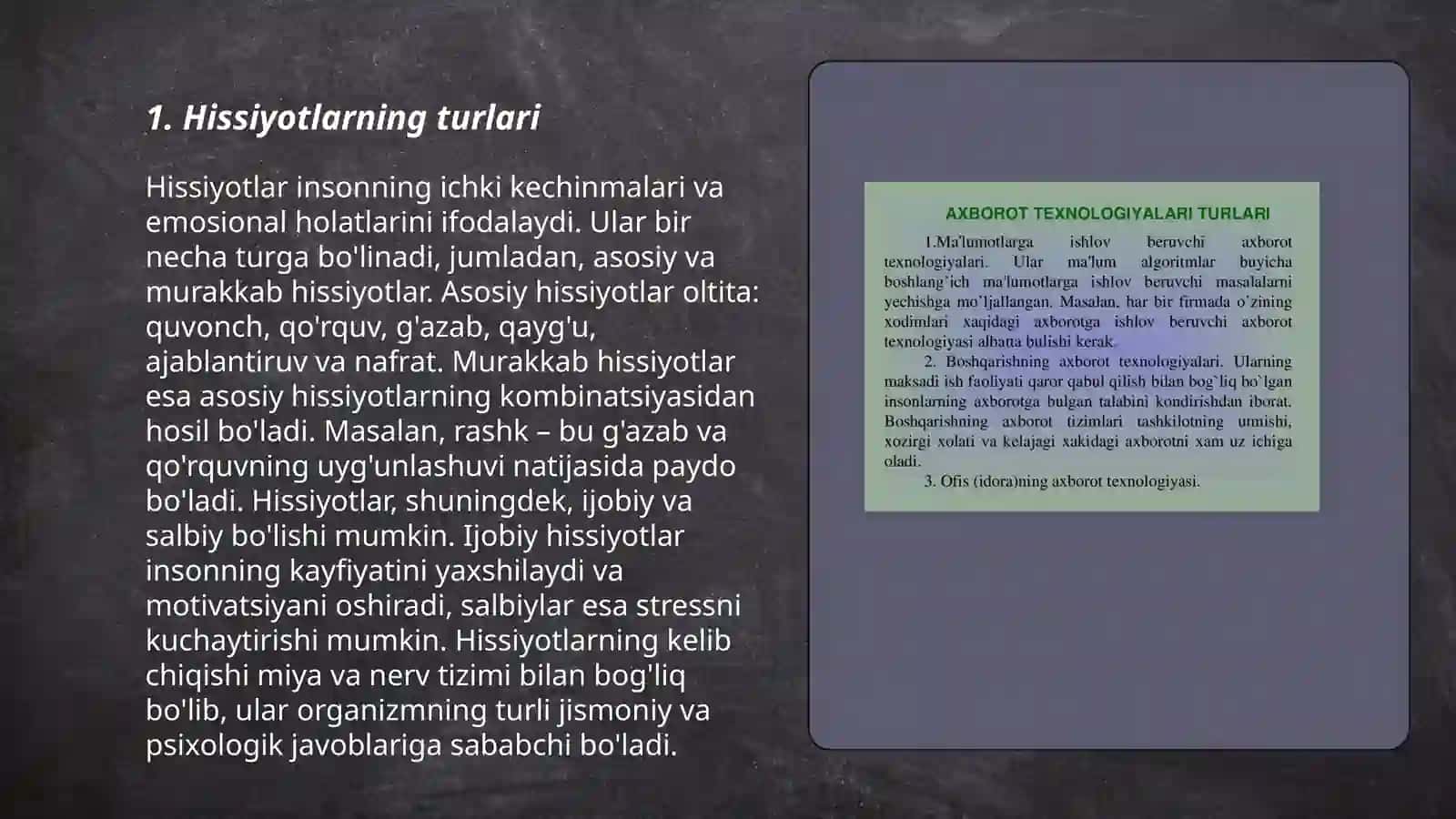 Hissiyot haqida 3