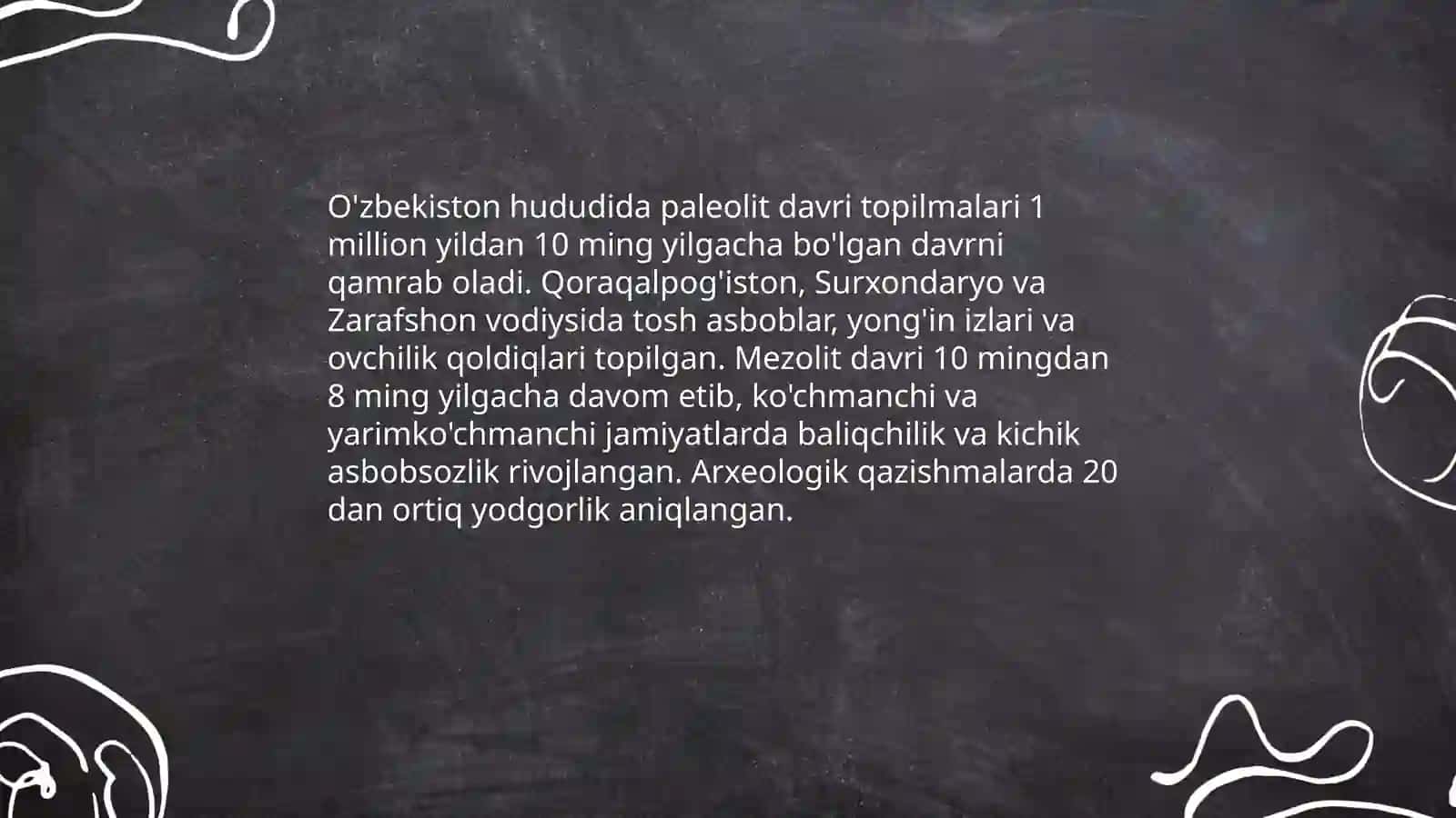 O'zbekiston qadimgi tarixi urganilishi 3