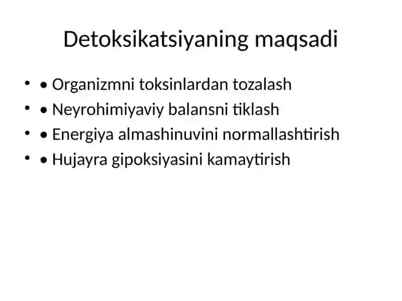 Alkogol intoksikatsiyasida infuzion detoksikatsiya algoritmi (Reamberin asosida) 3