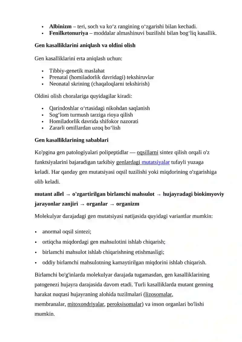Gen kasalliklari 3