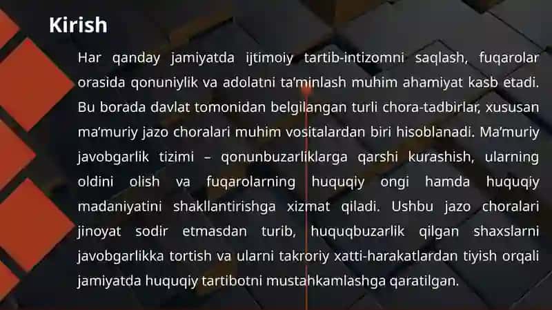 Ma’muriy Jazolar va ularning maqsadi 3