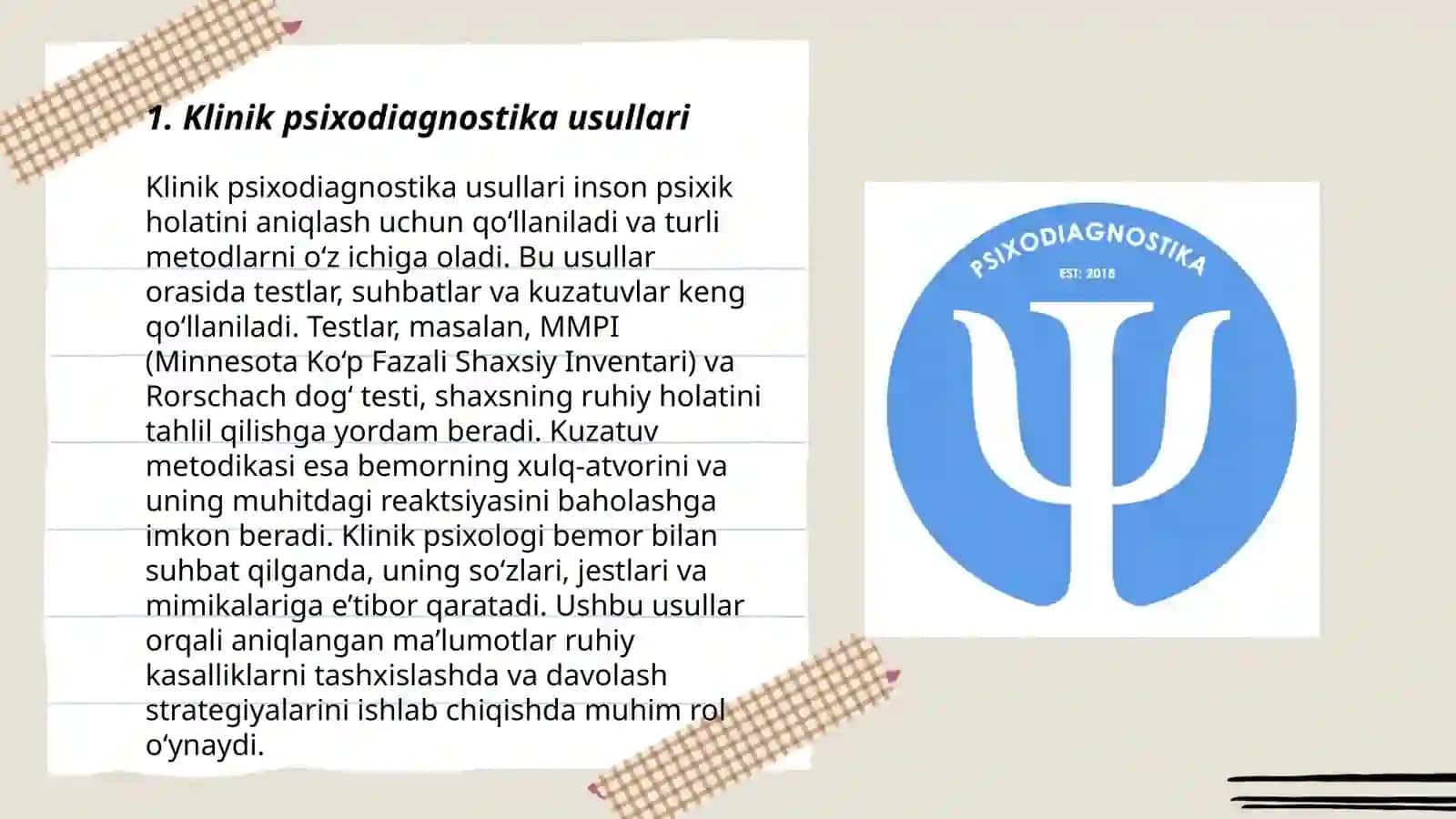 Klinik psixodiagnostika 3