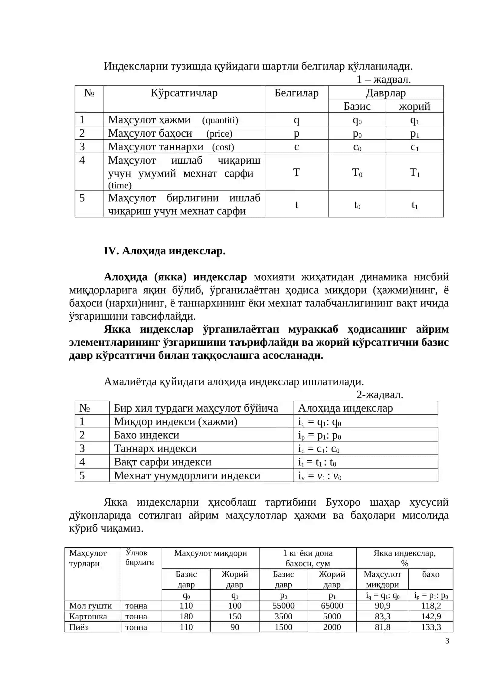 Иқтисодий индекслар 3