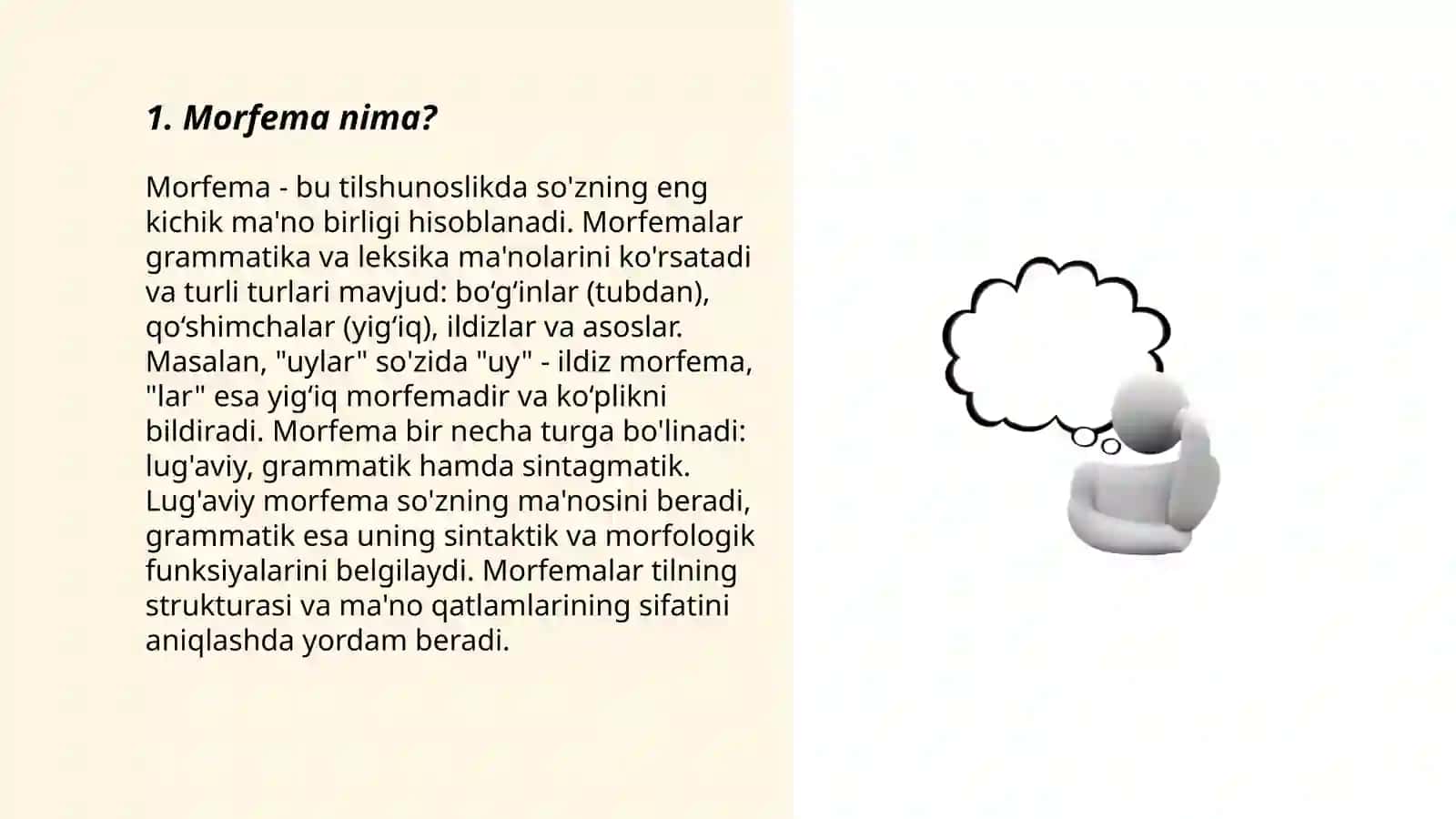 Mo'rfema va uning turlari 3