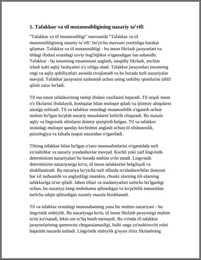 TAFAKKUR VA TIL MUTANOSIBLIGI 3