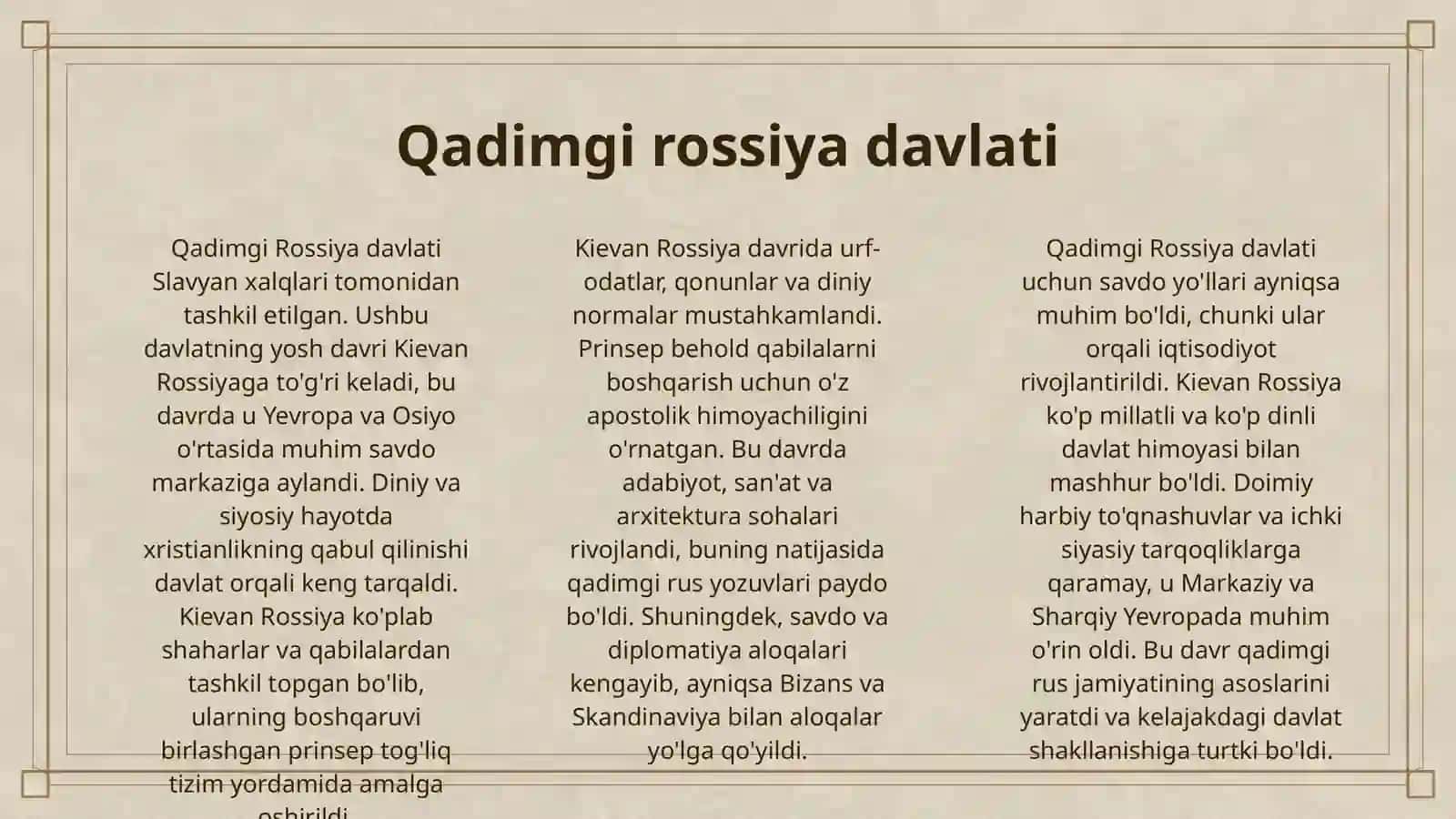 ROSSIYA DAVLATI 3