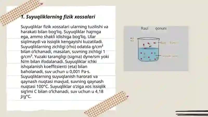 Suyuqliklarning fizik xossalari 3