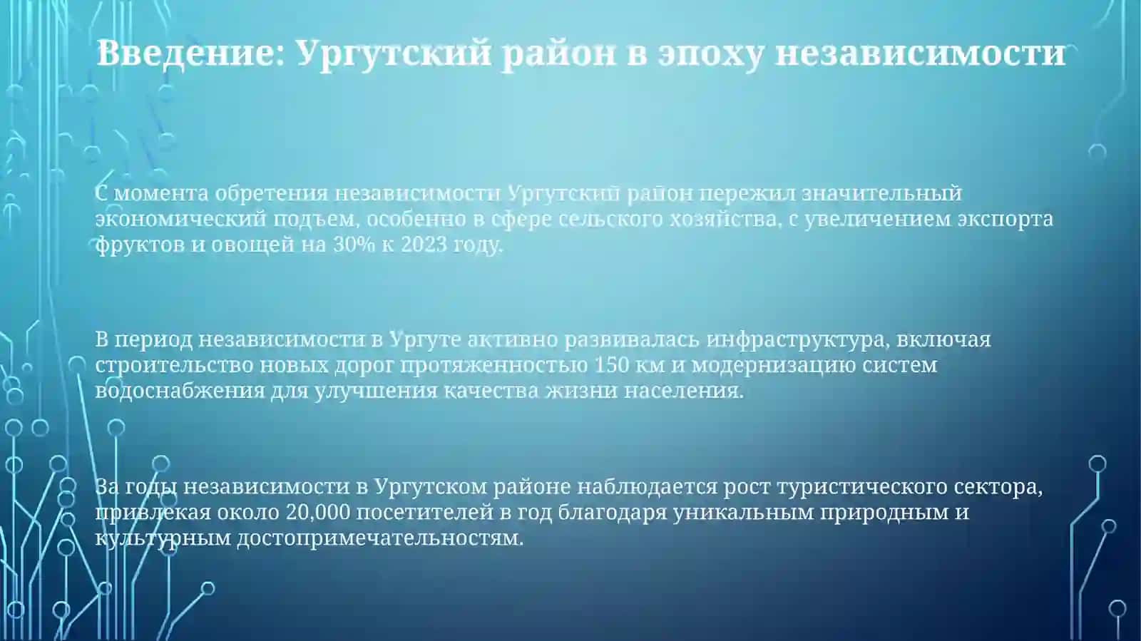 Ургутский район в годы независимости 3
