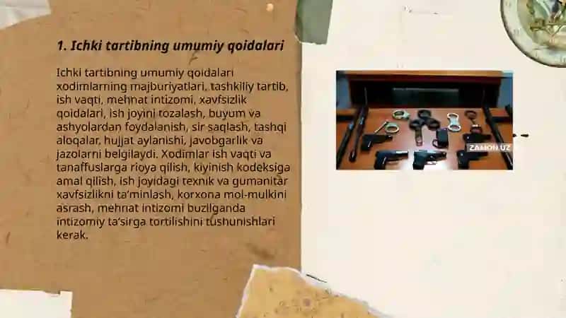 Ichki tartibning umumiy qoidalari 3